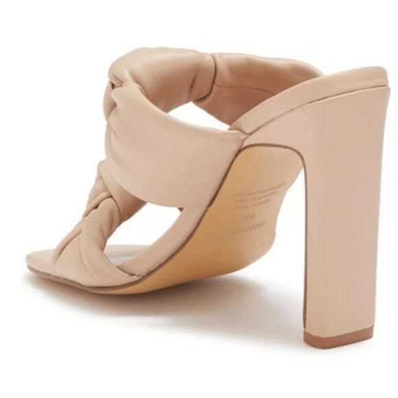 New ABOUND Rainey Knotted high HEELED SANDAL BEIGE SAND tan sand flip flop 6.5 - Picture 3 of 4